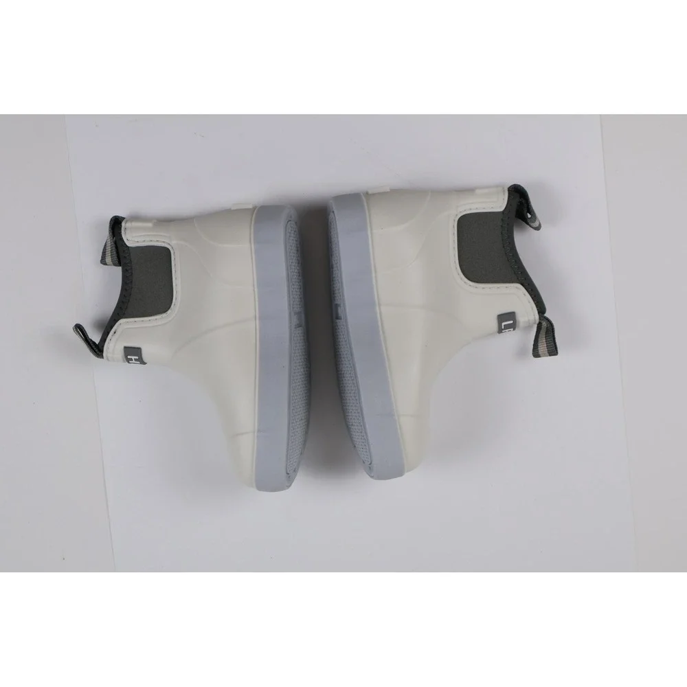 LFH Rain Boots Chelsea Waterproof White Green Size 210 NEW